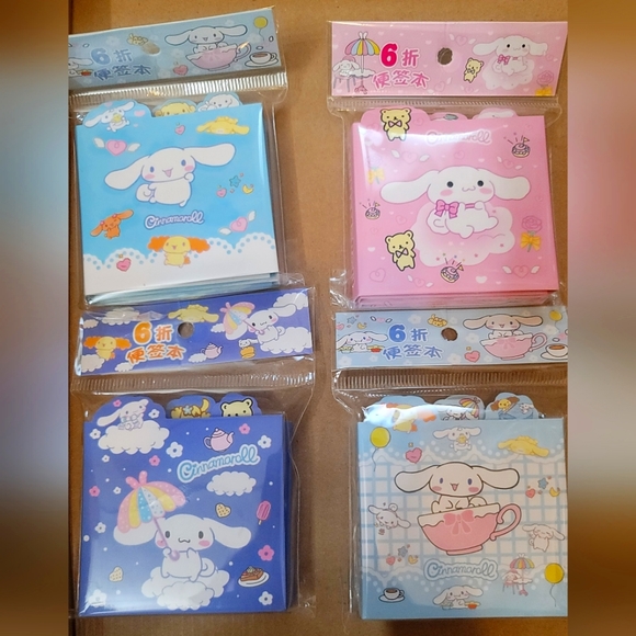 Cinnamoroll Sanrio 6 in 1 notepad 4 Pack - Picture 1 of 11